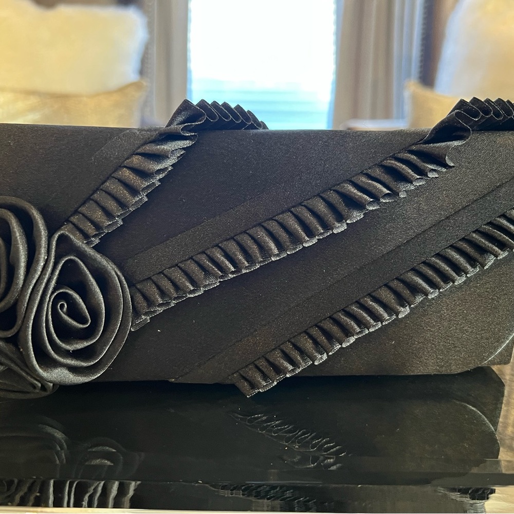 New! Crossbody black evening bag